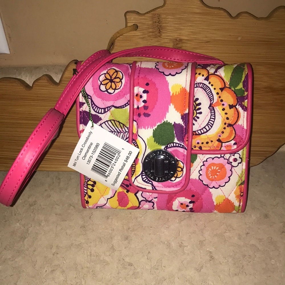 NWT Vera Bradley Turn in Lock Mini Bag